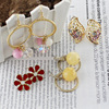 High -end foreign trade tail goods are fashionable, elegant, and dot earrings mixed batch