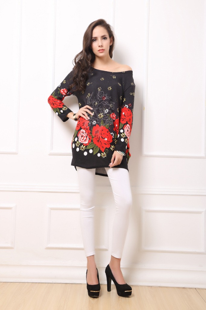 Polyester FashionLarge Women(Red - Extra large size) NHDF0355-Red - Extra large size