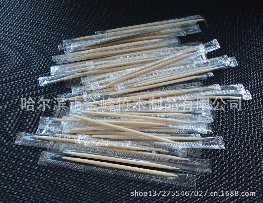 Продажа одноразовых древесно окрашенных зубочисток с фруктовым вкусом в одной упаковке