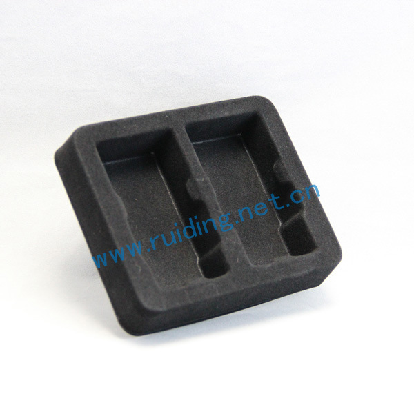 新会厂家 数码商品植绒PS内托，电子产品植绒PS托盘定制