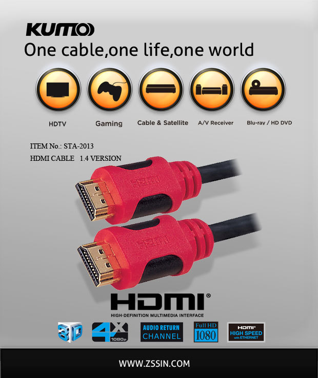 供应高速HDMI双色线，全铜HDMI，HDMI2.0版本，HDMI 4K*2K@60HZ,