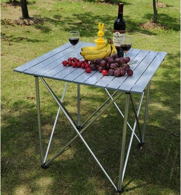 厂家直营户外休闲野餐烧烤桌子 新款铝合金折叠桌 便携式桌|ru