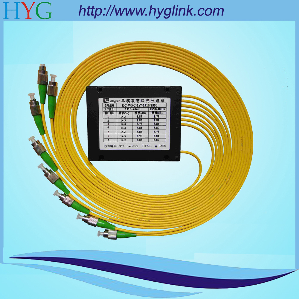 厂家供应 1分8 FC/APC光纤分光器 电信级单模光纤分路器  可定制