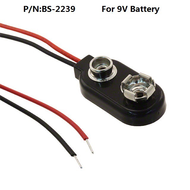 CANWAY BS-2239,9V电池扣座,I型,PREMIUM 9V BATTERY STRAPS