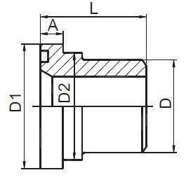 1FLW-IN SAE法兰3000PSI-英寸制焊接管