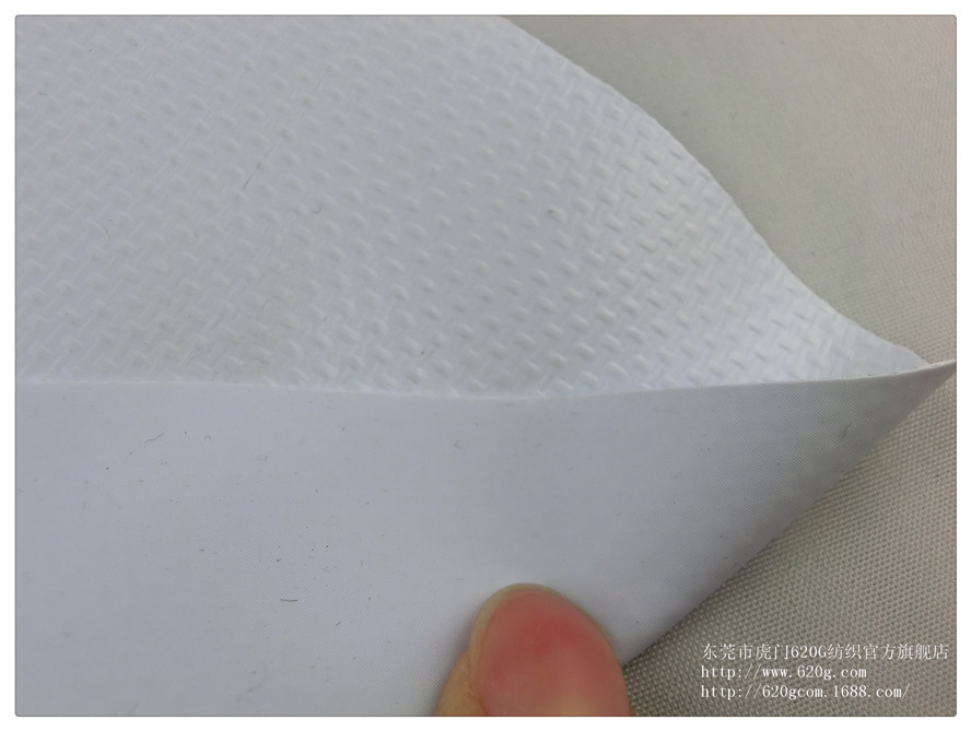 库存现货pvc夹网布 pvc胶网布 白色500D进口雾面夹网布 pvc网布