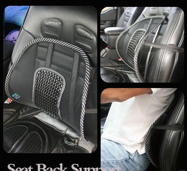 (2개) 국경 간 아이스 실크 가죽 네일 메쉬 자동차 마사지 허리 허리 쿠션 등받이 사무용품 자동차 용품 도매