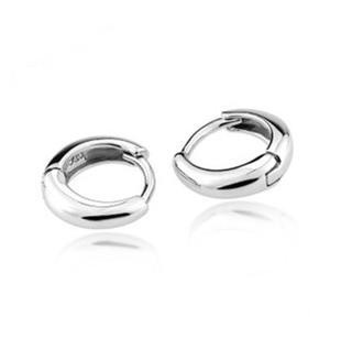 Pendientes de plata esterlina 925 pendientes simples al por mayor de Corea del Sur joyería de plata esterlina de las mujeres del todo-fósforo pendientes círculo pendientes