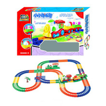 供應SM133821趣味卡通軌道車帶燈光音樂 組合玩具 兒童玩具