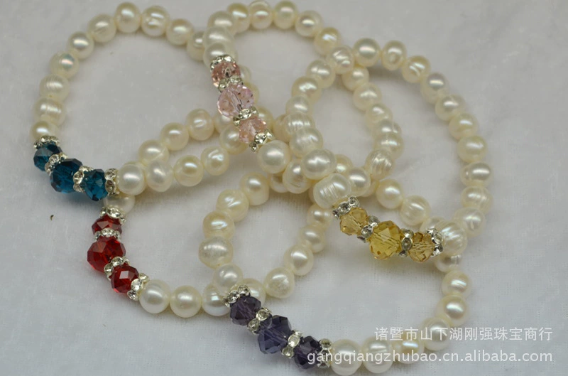Кристальная bracelet из жемчуга, аксессуар