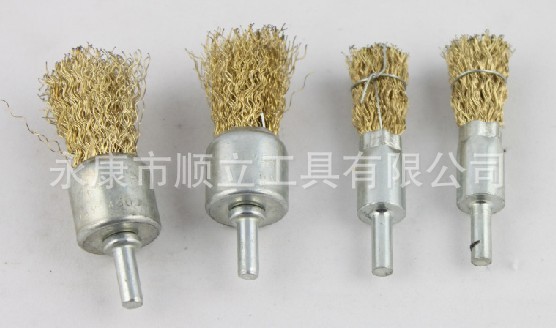 厂家直销10，16，19,25,30毫米笔刷,工具刷 钢丝轮刷