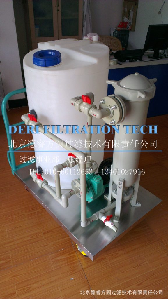 移动防腐过滤小车,耐强酸强碱防腐蚀过滤小车