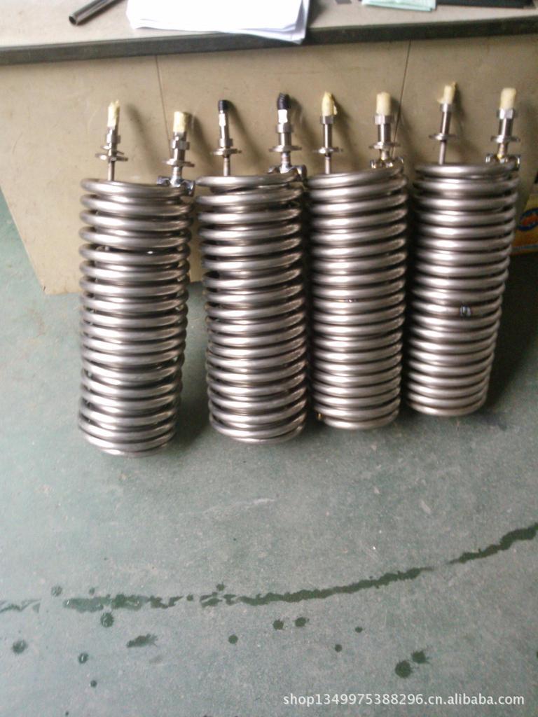 高品质厂家凌祥纯TA1钛盘管换热器厂家番禺钛圈管换热器降温管