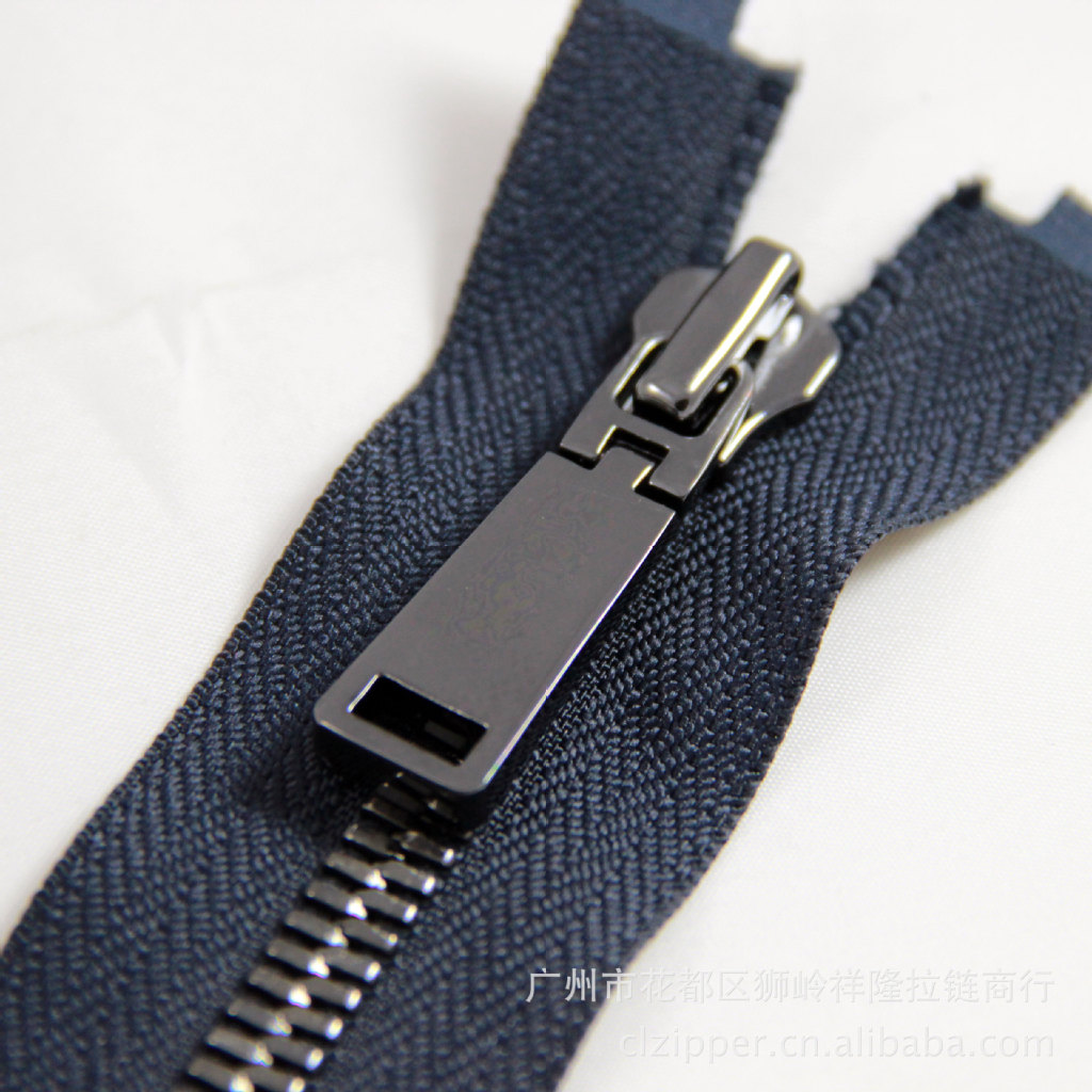 8#锖色玉米牙双拉开尾条装金属拉链 自动头双拉拉链批发