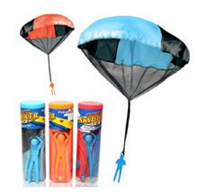 手抛降落伞 玩具降落伞飞伞 抛伞儿童益智玩具塑料 户外地摊广场