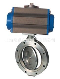 中隆鼎控D671H气动对夹式蝶阀 卫生级蝶阀 气动防爆切断蝶阀价格