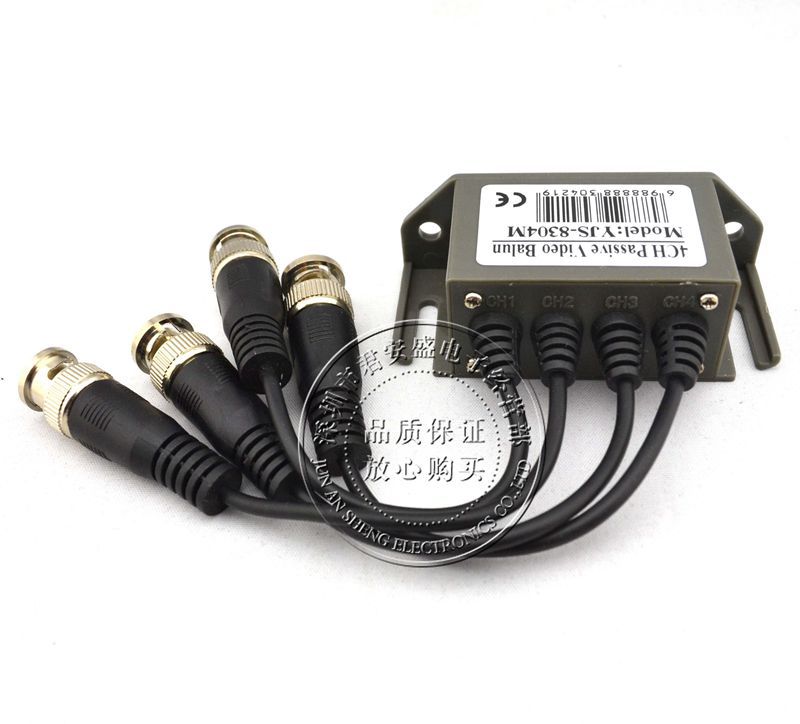 厂家供应监控防雷抗干扰4路无源双绞线传输器UTP Video balun