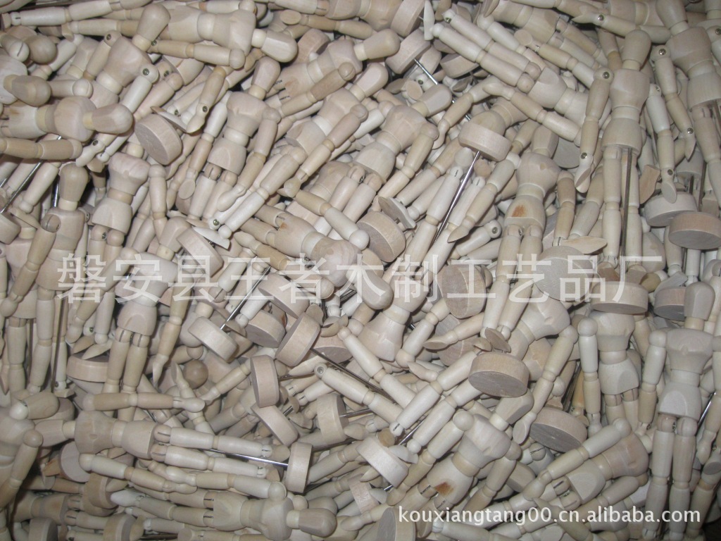 厂家专业生产供应11厘米木偶人 木头人 创意木头人偶玩具