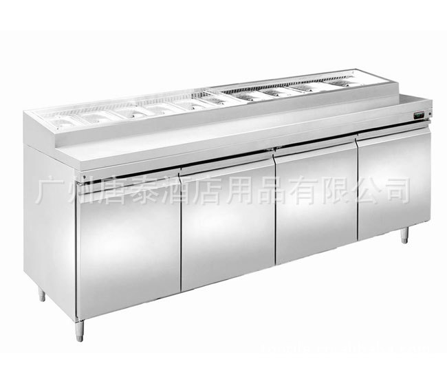 唐泰酒店供应自助保鲜风冷批萨工作台批发（亚克力）