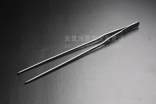 水族器材不鏽鋼水草鑷子27cm/48cm直鑷彎鑷造景缸修剪工具