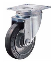 420S-R-100MM 4寸黑色橡胶 轮宽32 底板90*90 孔距71*71*6868