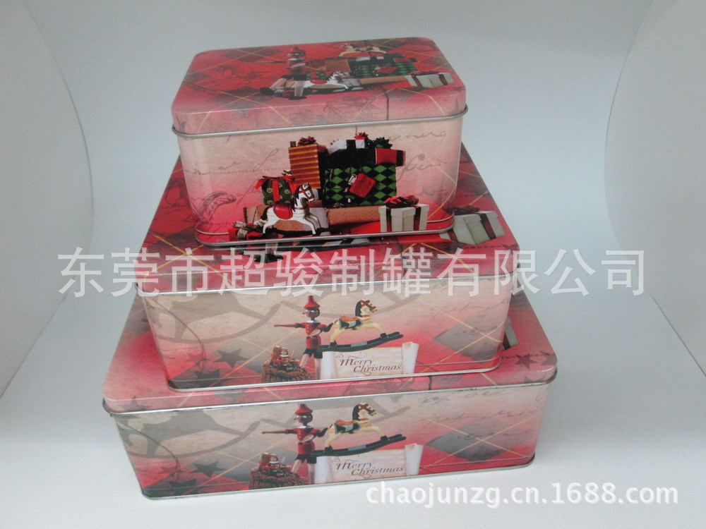 供应马口铁长方形套罐 礼品罐 大中小套罐 长方罐