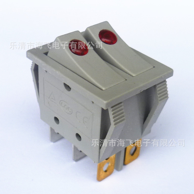 单联船型开关 KCD3-102N/C2 带猫眼