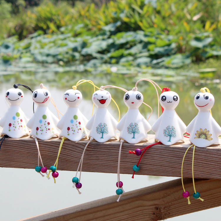 Manufactor wholesale Japanese Sunny Doll ceramics Wind chime originality lovely Car hitch Tourist attractions Stall Anniversary gift
