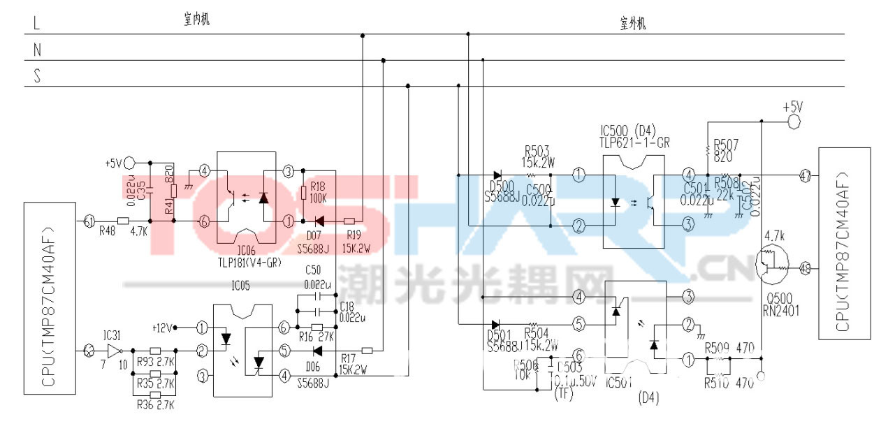东芝光耦型号TLP541工作原理及应用实例