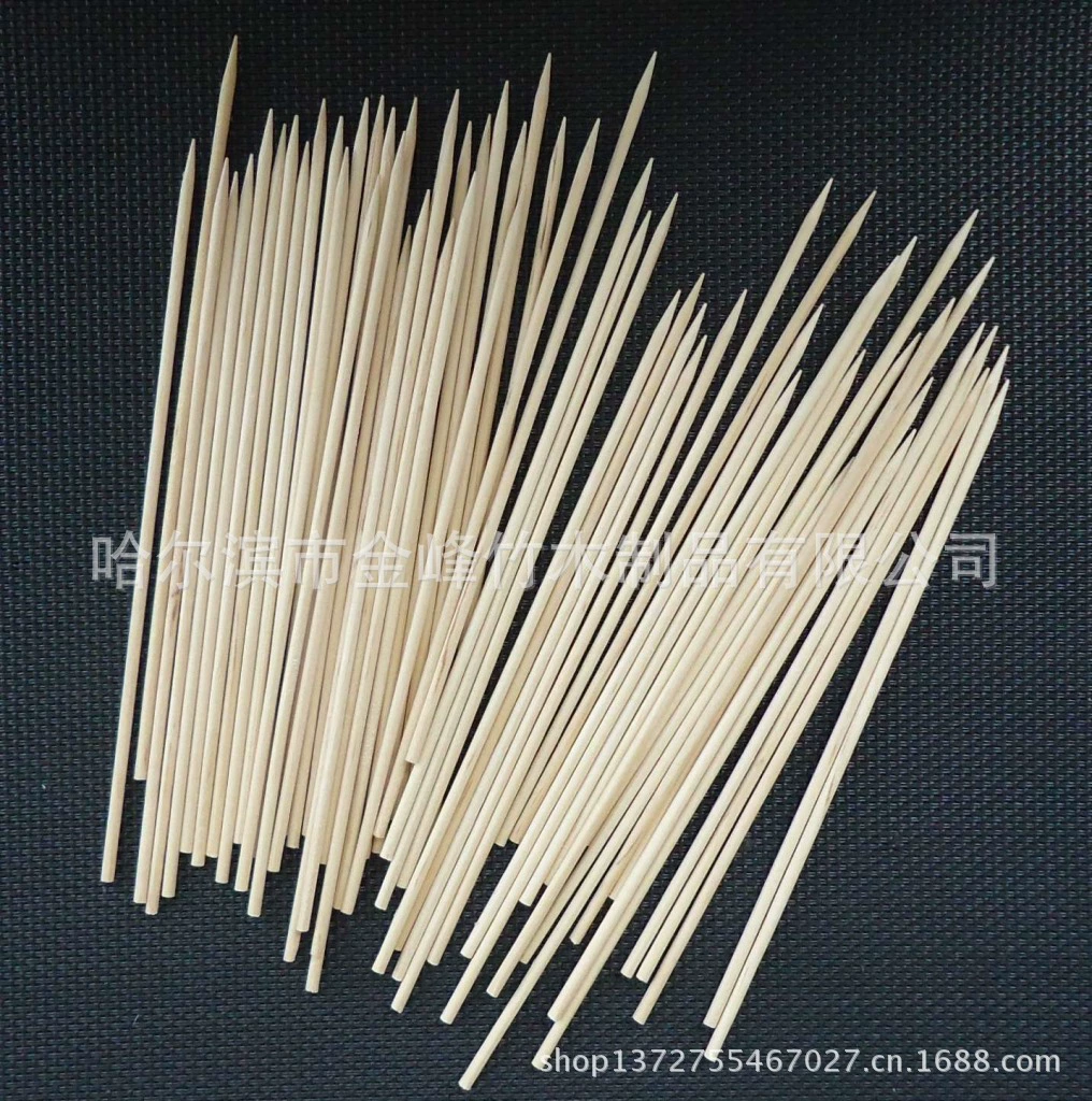 Производитель низкая цена оптом различные характеристики деревянные круглые палочки и деревянные шампуры