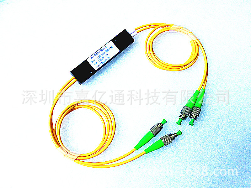 二分二光分路器 2X2光纤耦合器 单模双窗1310/1550 LC/UPC ABS盒