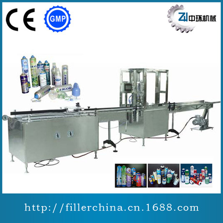 QGQ750通用型气雾剂全自动灌装机 杀虫剂灌装机