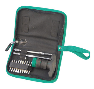 SATA世达工具 24件T型柄棘轮螺丝批组套 09341