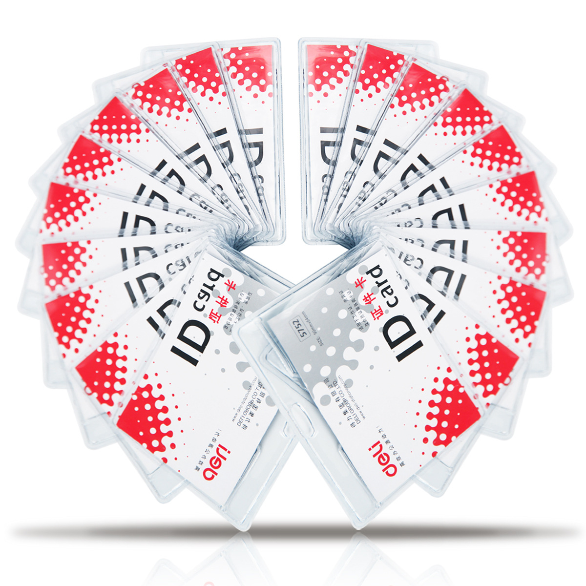 Effective 5752 Badge softness PVC Badge 90*54mm Horizontal Badge Ferrule 50 only/box