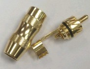 金属全镀金RCA接线 莲花头 RCA音频头