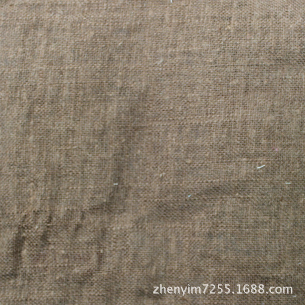 M-252  现货供应素色麻棉竹节7*7服装家纺面料