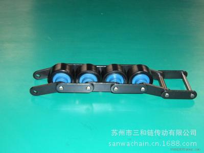 供应尼龙滚轮倍速链条、全钢滚轮倍速链、组装线链条