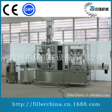 葡萄糖粉末全自动灌装旋盖机 高钙脱脂老年人奶粉充填压盖机