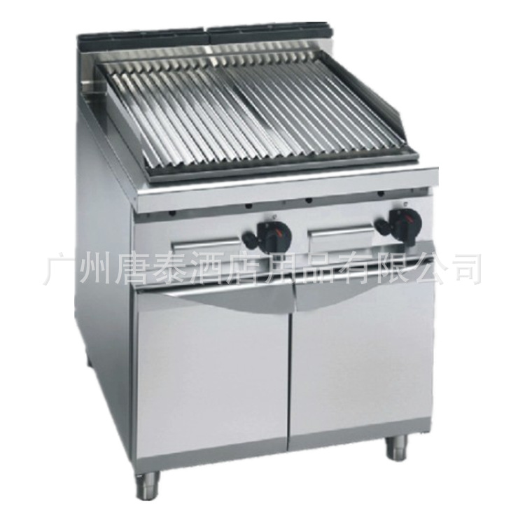 厂家生产高档厨房设备M-LBS8H-G燃气烧烤炉连下储柜