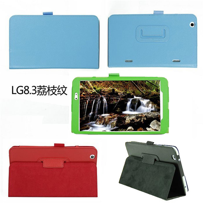 Wholesale LG G PAD 8.3 inch tablet PC case LG V500 litchi pattern leather case VK810 leather case
