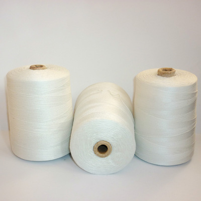 【厂家供应】1000克 封包线颜色纯白 高强度工业缝包线批发|ru