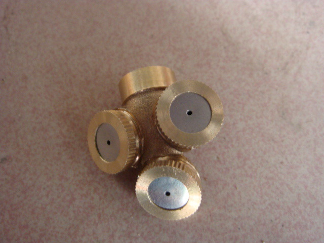 农药三喷头/背负式高压喷雾机担架式喷雾器3眼喷头/2分内螺纹农用