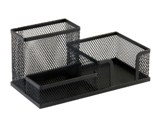 Pen holder 9058 multifunctional business office metal wire mesh combination pen holder creative fashion stationery wholesale