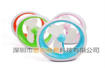 circular USB/ Battery Dual use Mini Fan Match USB Line] USB Fan Wholesale