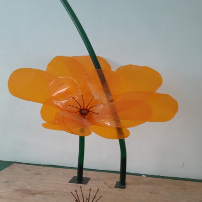 有机玻璃花塑料曲面热弯橱窗装饰吊花半透明镜面亚克力板切割道具