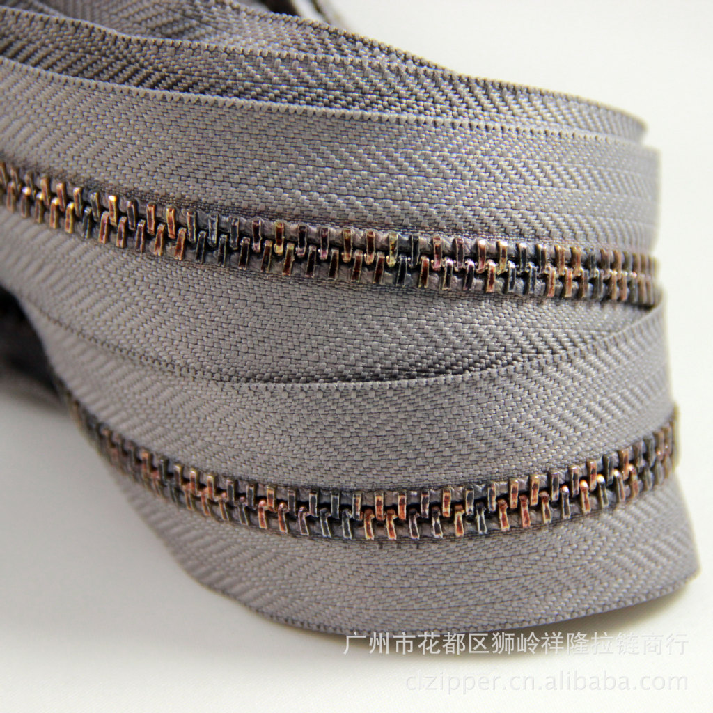 5#七彩铜牙单拉 广州拉链工厂批发