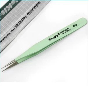 宝工台湾宝工 1PK-101T 静电防磁圆尖镊子(120mm)