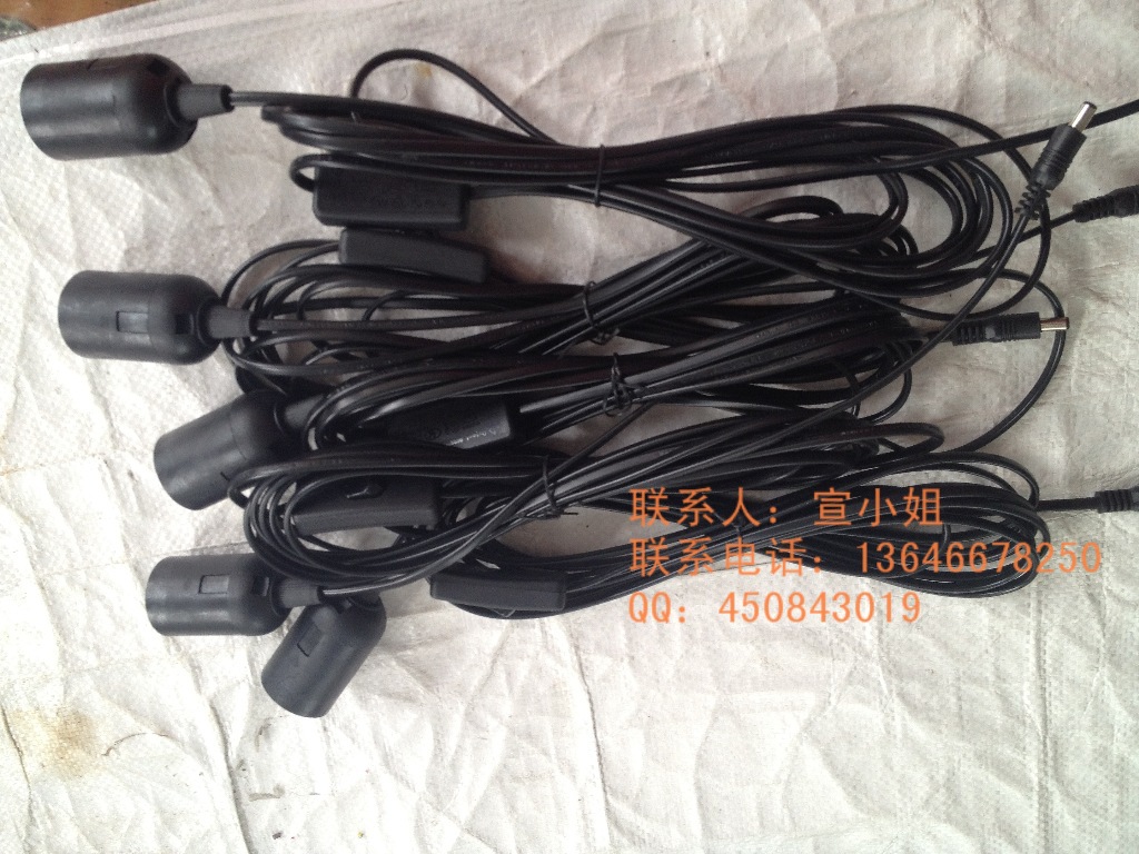 厂家生产太阳能控制器 变压器 太阳能系统配件灯头电源线黑白都有