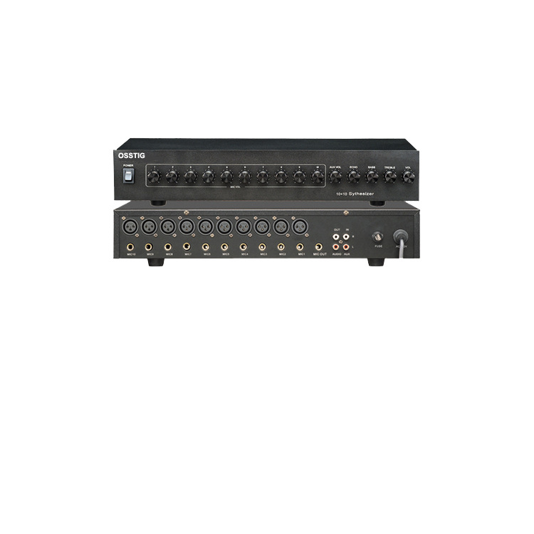 会议系统10路多功能有源话筒集线器 OT-1800