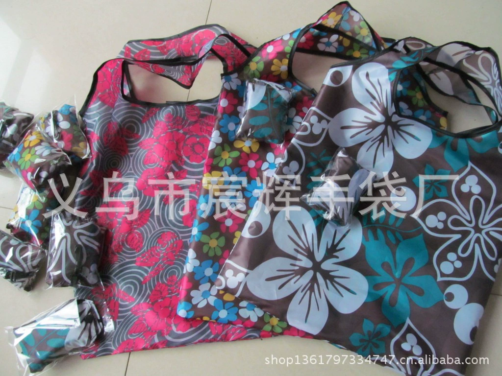 Folding shopping bag, mobile phone, storage system, Birthday gift, polyester